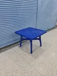 Blue Plastic Dining Table 90cm x 90cm - 3