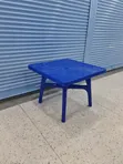 Blue Plastic Dining Table 90cm x 90cm - 4