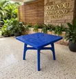 Plastic Dining Table with Umbrella Hole - 2
