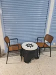 Plastic Dining Table and 4 Chairs - 2