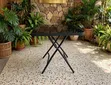 Balcony Outdoor Foldable Glass Table - 1