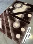 Expo Shaggy Rug - Black and White (1.5m x 2.2m) - 2