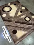 Expo Shaggy Rug - Black and White (1.5m x 2.2m) - 3