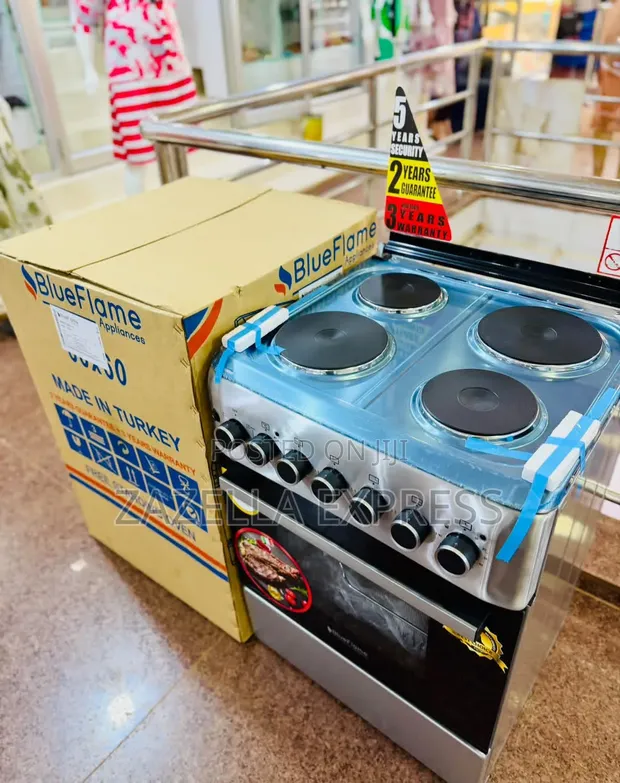 Blueflame 60x60cm 4 Electric Stainless Steel Cooker - 1