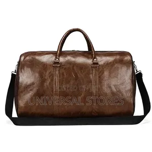Capacity Travel Bag - Large Gym Bag, Vintage-Style Handbag (Brown)