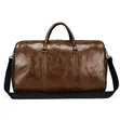 Capacity Travel Bag - Large Gym Bag, Vintage-Style Handbag (Brown) - 1
