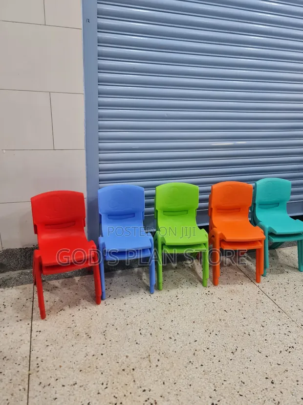 1pc Kids Study Plastic Chair - Brand New - 1