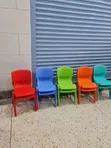 1pc Kids Study Plastic Chair - Brand New - 1