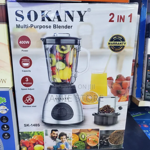 Sokany 2-in-1 Multi-Purpose Blender & Grinder - 1