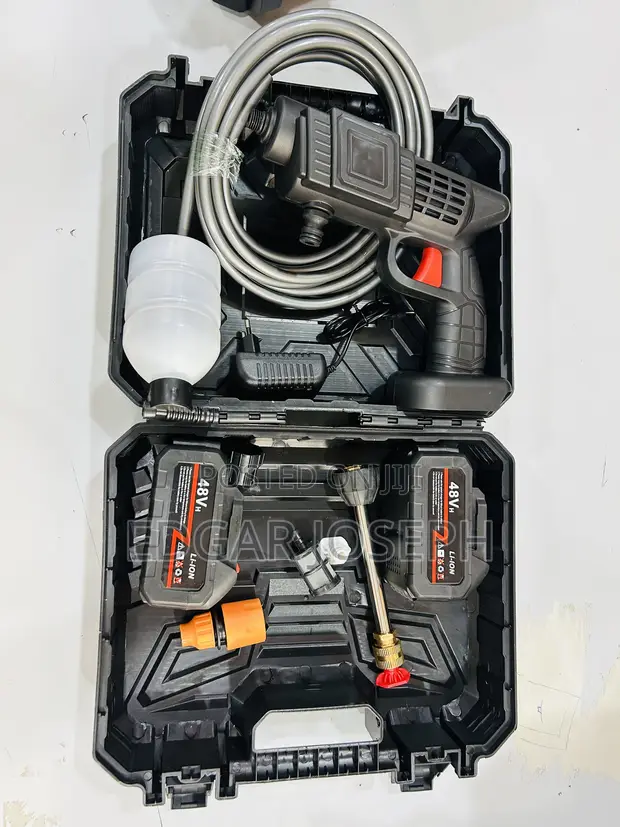Rechargeable Car Wash Pressure Gun with 2 Batteries - 1
