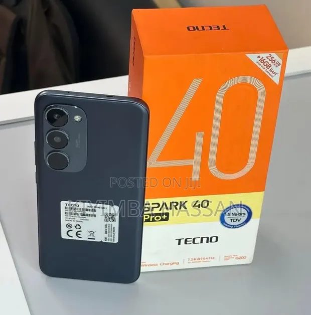 New Tecno Spark 40 Pro+ 256GB Black - 1