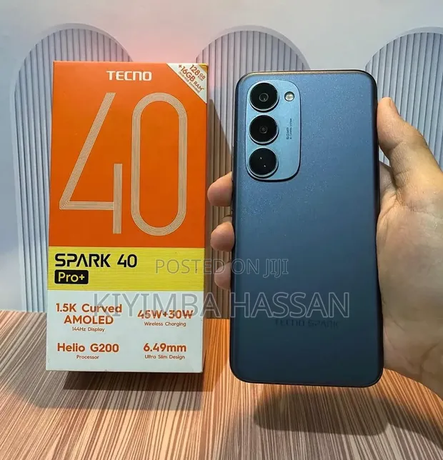 New Tecno Spark 40 Pro+ 256GB Black - 1