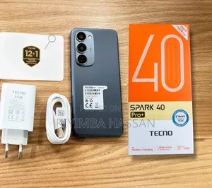 New Tecno Spark 40 Pro+ 256GB Black