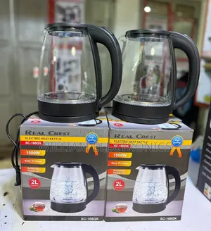 Silver Crest 2L Electric Glass Kettle with Blue LED Light