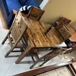 4 Seater Wooden Dining Table - 2