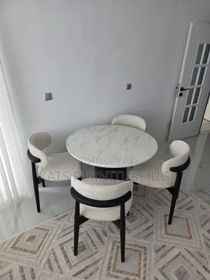 White Marble Top Dining Table
