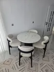 White Marble Top Dining Table - 1