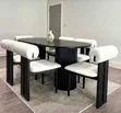White Marble Top Dining Table - 2
