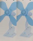 Blue 4-Blade Portable Clip Fan - 1