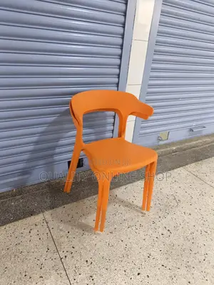 Stackable Open Back Plastic Chairs (Set of 4)
