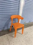 Stackable Open Back Plastic Chairs (Set of 4) - 2
