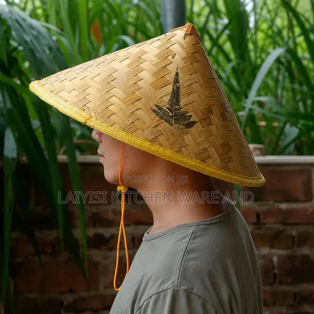 Bamboo Woven Vietnamese Hats for Kids & Adults - 1