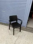 Home Depot Plastic Dining Chairs (Black) - 1