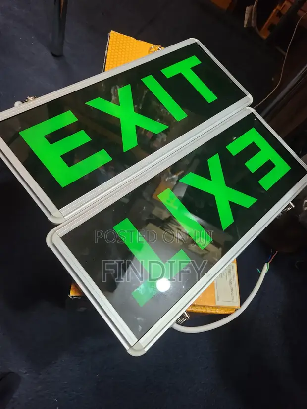 LED Emergency Exit Signs with Backup Battery - 1