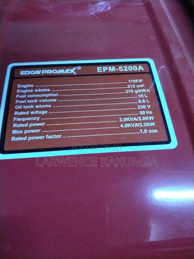Edon Petrol Generator - Brand New - 1