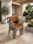 Ergonomic Ratten Plastic Dining Chairs (Set of 4) - 2