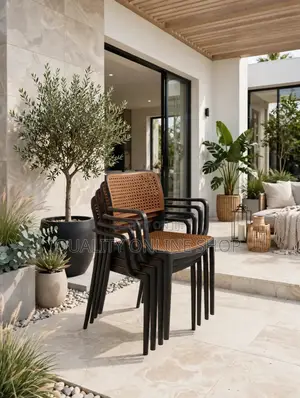 Bonded Plastic Dining Chairs (Set of 4)