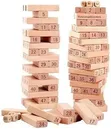 54-Piece Wooden Stacking Block Game - 1