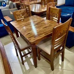 4 Seater Dining Set, Muagavu Wood