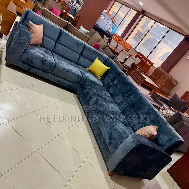 Gray Corner Sofa Set - Senana Hypermarket - 1