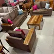 6 Seater Sofa Set - Coffee Brown - 1