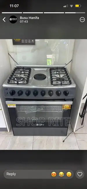 SPJ 4 Gas + 1 Electric 80/60cm Oven Cooker