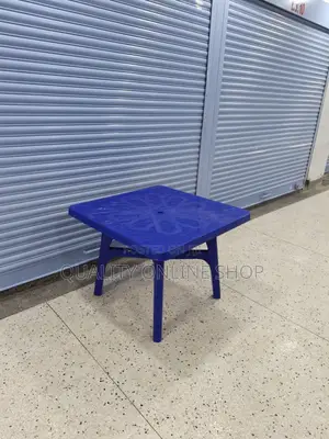 Plastic Dining Table - Blue, Square