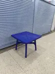 Plastic Dining Table - Blue, Square - 2