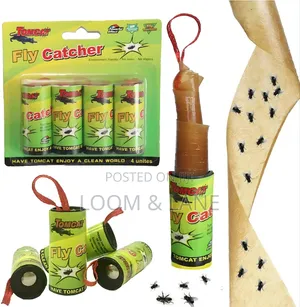 4pcs Sticky Hanging Fly Trap Catcher