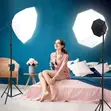 Octagon Softbox Light Diffuser 26"/70cm with 150W Bulb - 3