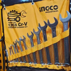 INGCO 12-Piece Combination Spanner Set (6-24mm)