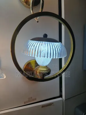 Modern Gold Mushroom-Shaped Wall Light