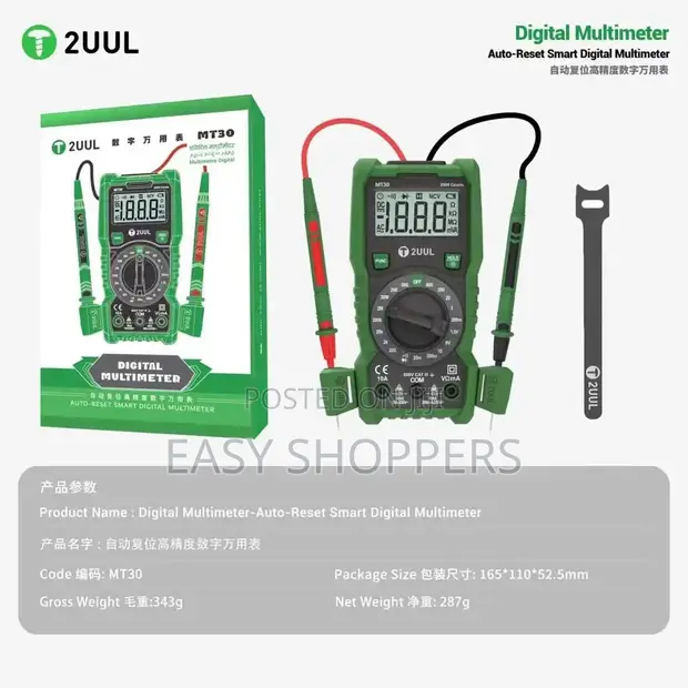 UUL MT30 Auto-Reset Smart Digital Multimeter - 1
