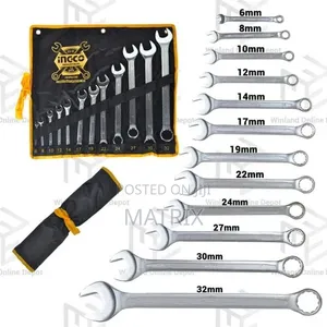 INGCO 12-Piece Combination Spanner Wrench Set (6mm-32mm)