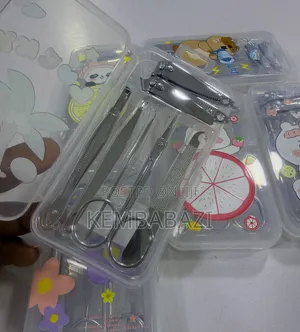 7-Piece Cute Floral & Cartoon Manicure Set