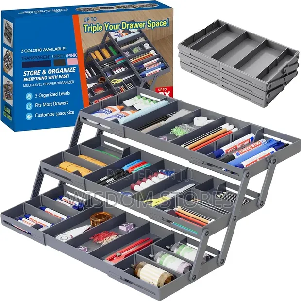 Multi-Level Smart Drawer Organizer - 1