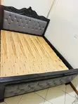 5x6 Used Grey Bed Frame - 2