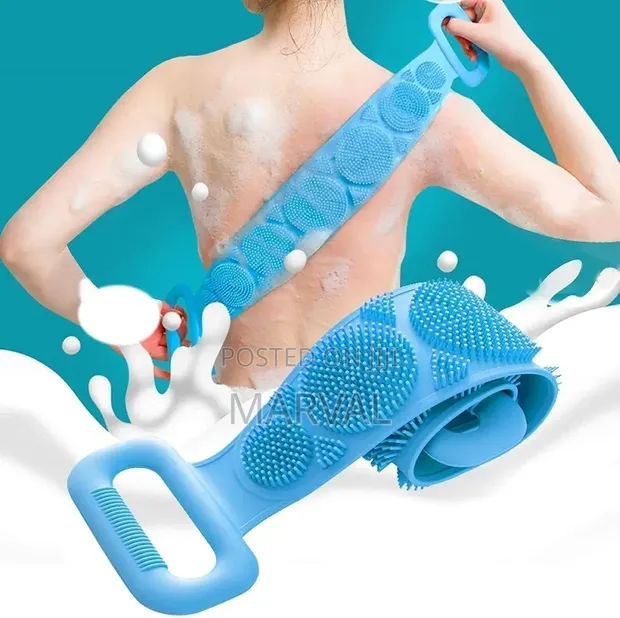 Silicone Body Back Scrubber Belt for Shower - 1