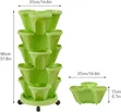 6-Piece Stackable Garden Planters for Strawberries & Herbs - 2