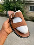 Clarks Men's Leather Sandals - Multicolor - 4